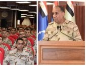 وزير الدفاع يلتقى دارسى الأكاديمية العسكرية للدراسات وطلبة الكليات العسكرية