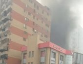 إخماد حريق مخزن أخشاب وفراشة بمنطقة أثر النبى وبدء عمليات التبريد