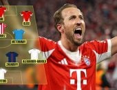 هاري كين يقود تشكيلة خرجت من الدوري الإنجليزي تسيطر على الكرة العالمية