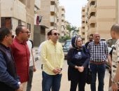 نائب محافظ الإسماعيلية يتفقد أعمال 12 عمارة إسكان اقتصادى بالمستقبل تمهيدًا لتسليمها