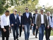 وزير الرياضة ومحافظ الجيزة يتفقدان أعمال التطوير بنادى الصيد بأكتوبر