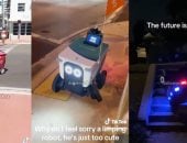 فيديوهات صادمة توثق فوضى روبوتات التوصيل فى الشوارع وتكشف مخاطرها