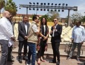 وزيرة الثقافة ومحافظ أسوان يتفقدان المواقع الثقافية بالمحافظة