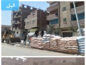 محافظة الجيزة تزيل تعديات مخزن أعلاف على الطريق العام بالطالبية