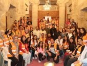 دير العذراء بجبل الطير يستقبل شباب مبادرة كن صانع سلام لإحياء مسار العائلة المقدسة