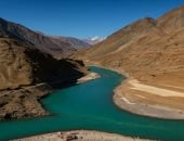 سحر الطبيعة.. نهر السند أطول أنهار باكستان وشريان الحياة فى الهند