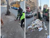 محافظ الجيزة يرصد بؤر مخلفات فى إمبابة ويستدعى مسئولى النظافة