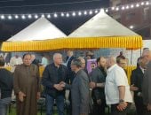 أحمد شوبير يتلقي العزاء في وفاة الدكتور مجدي أبو فريخة بالغربية