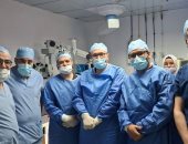 مستشفى سيد جلال بجامعة الأزهر ينجح في استئصال ثلاثة أورام بالعين لشاب فلسطينى