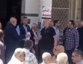 وصول أحمد شوبير لتشييع جنازة مجدى أبو فريخة رئيس اتحاد السلة السابق