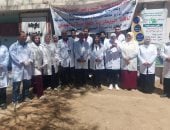 صرف العلاج مجانا.. فحص 1235 من الأبقار والأغنام والطيور بقافلة بيطرية ببنها