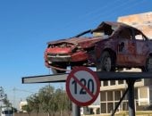 سيارات محطمة على الطرق.. الأردن يلجأ لـ«الصدمة البصرية» لتقليل الحوادث