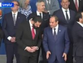 حديث ودى بين الرئيس السيسى ونظيره السورى على هامش اجتماع قبرص.. فيديو