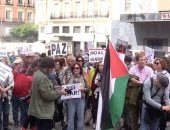 لن نصمت حتى تتوقف القنابل.. مظاهرات فى إسبانيا تطالب بمحاكمة ترامب ونتنياهو