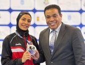 جنى حازم تحقق فضية بطولة الدوري العالمي للكاراتيه