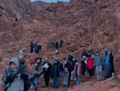 استقبال 325 سائحا من مختلف الجنسيات لزيارة سانت كاترين وجبل موسى