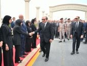 الرئيس السيسى يتقدم مشيعى جنازة اللواء كمال مدبولى والد رئيس الوزراء