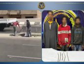 فيديو «لصوص الدائرى» فى قبضة الأمن.. هشموا الخرسانة لسرقة حديد الدولة بالخصوص