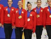 سيطرة مصرية.. ذهبية إفريقية جديدة لمنتخب الجمباز الإيقاعى الجماعى