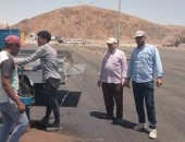 استلام أعمال مشروعات خطة الطرق بمدينة طابا للعام المالي 2025/2026