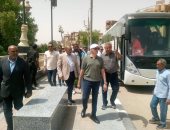 محافظ أسوان يتفقد المسار السياحى بمدينة إدفو ويوجه بوضع مخطط مستقبلى