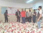 فراخ بياضة و30 بيضة بـ100 جنيه.. مدرسة الفرافرة الزراعية تطرح منتجاتها 