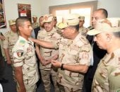 الفريق أشرف سالم زاهر يتفقد إحدى وحدات التدريب الأساسى
