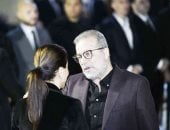 محمد حماقى ومدحت صالح وهشام عباس وشريف منير فى عزاء هانى شاكر.. صور 
