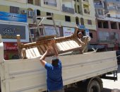 ضبط وتحرير 70 محضر إشغالات خلال حملة مكبرة بمركز أخميم فى سوهاج