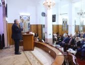 رئيس الطائفة الإنجيلية يشهد رسامة شيوخ وشمامسة بكنيسة بنها