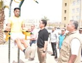جامعة بنها تنشئ وحدات للجيم الخارجى داخل الحرم الجامعى بكفر سعد