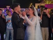 أحمد فتحى وإيهاب فهمى وسما إبراهيم يحضرون حفل زفاف ابن محمد رضوان