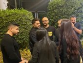 الموزع الموسيقى جلال فهمى يتقبل واجب العزاء فى والدته بحضور تامر حسنى والمقربين