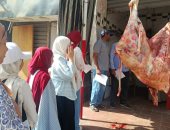  قبل العيد.. توعية الجزارين والمواطنين بالحفاظ على شبكات الصرف فى أرمنت.. صور