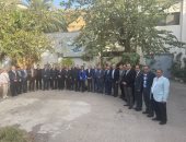 المسلماني يستقبل الشوربجي في مقر القناة الخامسة بالإسكندرية