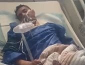 بين الحياة والموت.. إبراهيم القرا يصارع نزيف الرئتين داخل العناية المركزة فى غزة