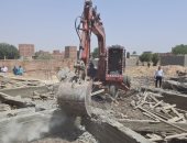 إزالة تعديات على الأراضى خلال حملات مكبرة بقرى مدينة أبو النمرس
