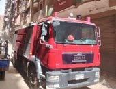 السيطرة على حريق مخلفات ومواتير مياه بمدخل عقار بشبرا الخيمة 