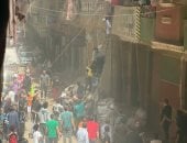 بسلم خشبى وحبال.. إنقاذ أطفال بحضانة من حريق بمدخل عقار بشبرا الخيمة