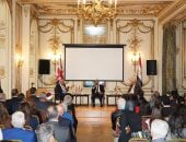 وزير الخارجية يلتقى بأعضاء الجالية المصرية فى لندن.. صور