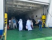 مغادرة 5666 حاجا من حجاج البر عبر ميناء نويبع حتى اليوم