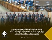 وفد من تنسيقية شباب الأحزاب والسياسيين يزور مركز التنمية المحلية بسقارة