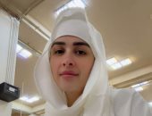 ياسمين عبد العزيز تؤدى مناسك الحج.. صورة