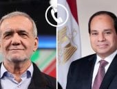 رئيس إيران للرئيس السيسى: حريصون على تعزيز العلاقات الأخوية مع الدول العربية