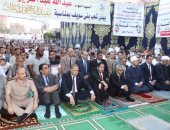 أجواء احتفالية في بني سويف خلال صلاة عيد الأضحى بساحة عمر بن عبد العزيز