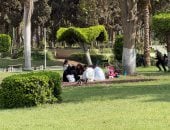 العائلات تفترش المساحات الخضراء بالحديقة الدولية احتفالًا بعيد الأضحى