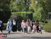 حديقة الأزهر تستقبل زوارها فى ثانى أيام عيد الأضحى المبارك
