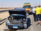 أسماء المصابين فى حادث تصادم سيارة بالرصيف على طريق مصر–الإسماعيلية الصحراوي