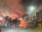 نشوب حريق في مطعم بنجع حمادي بقنا