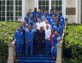 ماكرون يزور معسكر منتخب فرنسا قبل كأس العالم.. فيديو